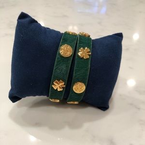 Rustic Cuff Calfskin Double Wrap Bracelet